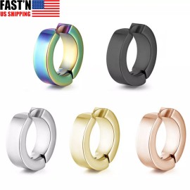 Unbranded Stainless Steel Stud Earrings Magnetic Ear Plugs Non-Piercing Clip On Men Women - Blue