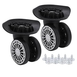 Alomejor Lightweight Wheel Luggage Suitcase Wheels Luggage A60 Suitcase Swivel Castors for Repairing Luggage Suitcases