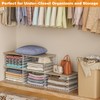 Extra-Long, Low-Profile Closet Organizers and Storage with Wood Top, 3