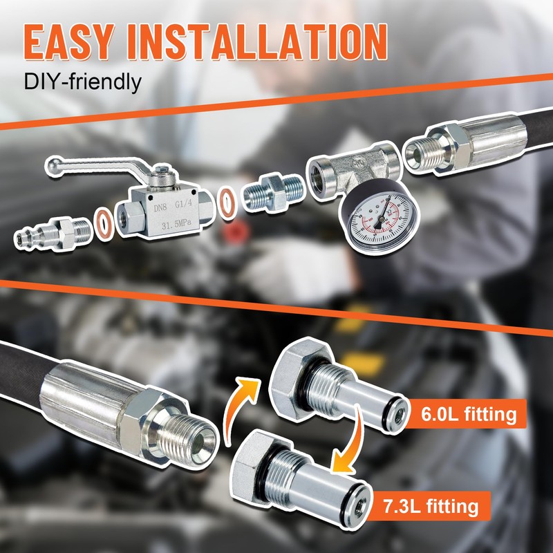 High Pressure Oil System IPR Air Test Tool Kit -