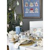 GreenGate COTTEAPPLSH2812 Laura Homes Tea Towel P.p.Dusty Blue 70 x