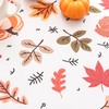 LOSIVISHE Thanksgiving Waterproof Tablecloth – Fall Harvest Pumpkins, Maple Leaves