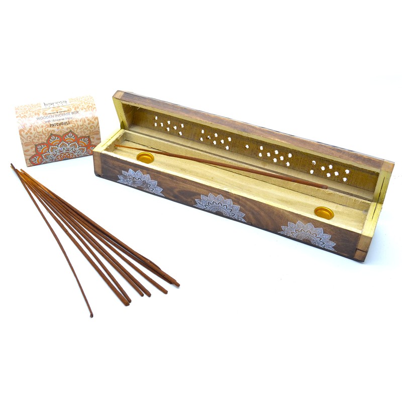 (Patchouli) Patchouli, XXL Large Incense Box with 10 Sticks, Aroma
