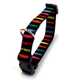 ONS ストライプカラー #20 マルチブラック (中型犬用首輪)