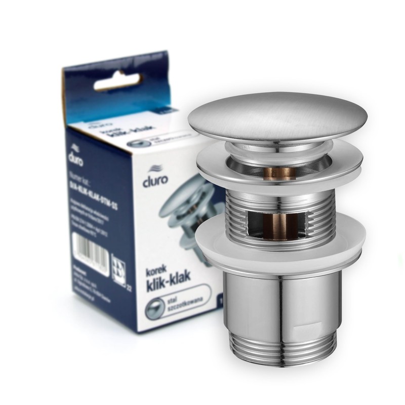 DURO CLICK-CLACK Valve with Brass Sleeve, Effortless Functionality for the