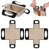 2Pcs Reusable Silicone Bread Loaf Pan Liner, Reusable Silicone Baking