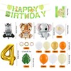 4th Birthday Boy Girl 4 Year Jungle Birthday Decoration Forest