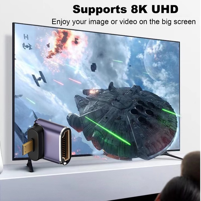AreMe 8K Micro HDMI to HDMI Adapter (2 Pack), Up