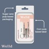 Welld Hand Manicure Kit, Nail Clipper, Nail Pusher, Fingernail Cleaner,