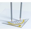 KREISLINEAL Geometry Triangle/Set Square for Drawing Circles, Shatterproof, 16 cm