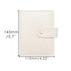 NatSumeBasics White A7 Binder Wallet Cash Envelopes Crocodile Pattern Faux