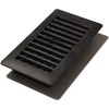 Decor Grates PL408-BLK 4-Inch by 8-Inch Plastic Floor Register, Black
