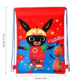 Zawadi Kids Drawstring PE Swimming Football Sports Travel Gym School Bag Lightweight, Multicolour, 44 x 33 (11055-9681)