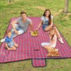 Armo Extra Large Tartan Picnic Blanket With Carrying Handle Waterproof