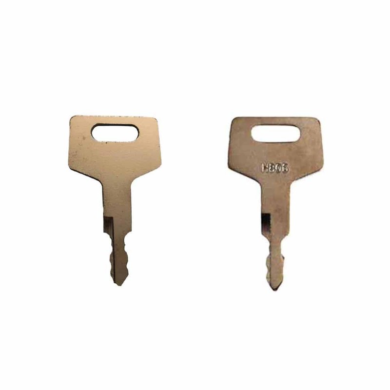 10 Pcs Ignition Switch Excavator H806 17001-00019 Keys for Takeuchi