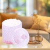 10 oz Glass Canister Set for Qtips, Cotton Swabs, Floss