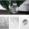 MytaYt Set of 24 Christmas Baubles, Christmas Tree Decorations, White