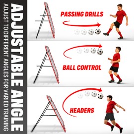 Soccer Rebound Net Rebounder | Skill Training Gifts, Aids & Equipment for Kids Teens & All Ages - Kick-Back/Perfect Storage
