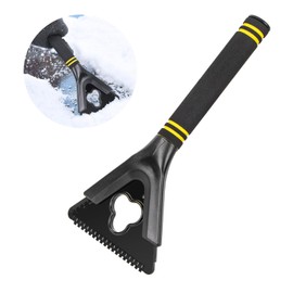 Qoosea Ice Scraper for Car Windshield, Scratch Free Snow Shovel to Remove Snow, Frost, and Ice, Window Snow Remover Tool with Foam Handle for Car SUV and Small Truck