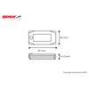 KN Planning KOSO Motorcycle Scooter Car Mini 3 Digital Ammeter