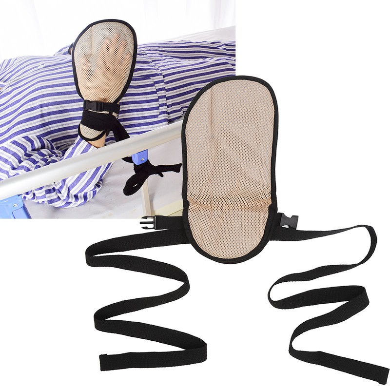 Hand Restraint Glove Dementia Elderly Restraint Glove Medical Safety Mesh