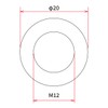DRC arumigasukettowassya- M12 x 20 mm 5 Pieces Universal