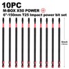 Geinxurn 10 Pieces 6 In. T25 Impact Tough Magnetic Screwdriver
