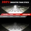 4WDKING H11 LED Bulb 600% Bright 1:1Size Wireless 12000LM Fog