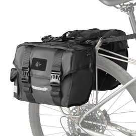 Rhinowalk Bike Pannier Bag for Bicycle Rear Rack Bag 22/40/50L Cycling Saddle Bag Luggage Storage Bag for Long Distance with Rain Cover