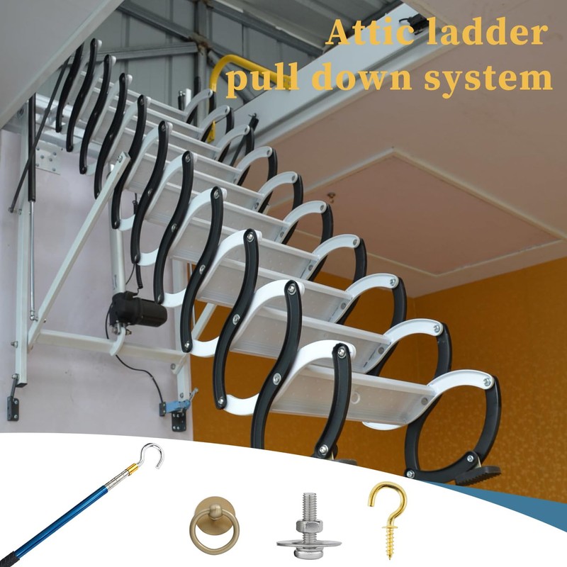 TAROTKIN Attic Ladder Pull Down Stair System Parts, Attic Door