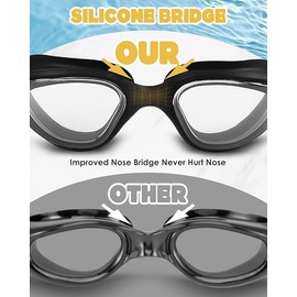 Victoper Swimming Goggles Adult Men & Women, Updated Anti Fog Swim Goggles Adults UV Protection Swimming Goggles Adults No Leaking Swim Glasses for Men Adult Swimming Goggles Women