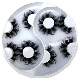 HBZGTLAD 2021 New 25mm 3D Faux Mink Hair Cross False Eyelashes 5 Pairs Long Eye Lashes Handmade Thick Makeup Beauty Extension Tools (WX-06)