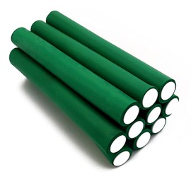 NIKO Pack of 10 Twist Flex Rods - Foam Flexible Rollers, Bendable Lightweight Curlers for Curls and Waves, Styling Tool for Hairdressing Salon/Barber - Random Colour (22 mm)