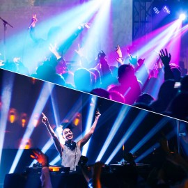 U`King 70w Mini LED Moving Head Stage Light RGBW DMX DJ Disco Club Beam Spot Lighting