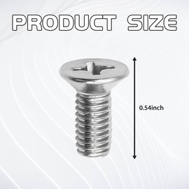 MLAHUIER 8PCS Brake Disc Rotor Screws Kit for Front Rotors and Brake Pads, Stainless Steel Retaining Screws for Front and Rear Replaces OEM#936-000-601-40-H Compatible with Honda Acura Civic Accord