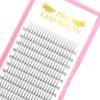 Ready-to-Use Fan Eyelash Extensions, 3D-D-0.10-Mix, Short Stem Volume Eyelashes, 0.10