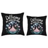 Diffusing My Problems Away Aromatherapy Throw Pillow