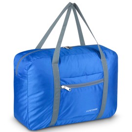 F.FETIVIN - Bolsa de viaje para artículos personales de 18 x 14 x 8 pulgadas para Spirit Airlines ligera, impermeable, para gimnasio, deportes, día festivo, A-Azul (sin correa para el hombro), Pequeño