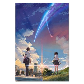 Your Name Anime Poster | Kimi no na wa | Taki and Mitsuha Key Art | Unframed Version (18x24)