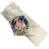 SEAHUI Happy Easter Rabbit Table Runner Easter Egg Wreath Table