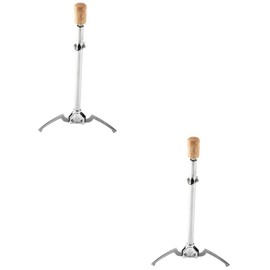 LABRIMP 2 Pcs Stainless Steel Ice Clip Multifunctional Food Tong Triangle Design Comfortable to Hold Kitchen Essential