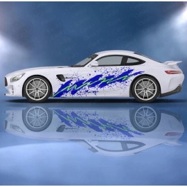 Cool Car Decals 90’s Water Cup Style Decal; Jazzy Vintage Style 90s Decal; Both Sides; Universal