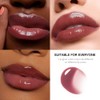 Brown Nourishing Lip Gloss, Long Wear Hydration Mini Liquid Lipstick