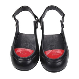 Generic Cap Overshoes Slip Resisting Base with Back Strap Anti Smash Cover Toe Protection for Men Women Multipurpose, Size M