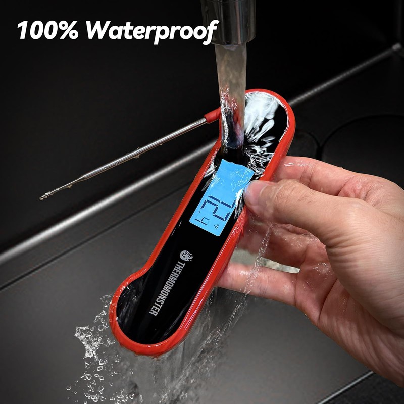 0.5 Sec Instant Read Meat Thermometer Digital with ±0.5℉ Precision,
