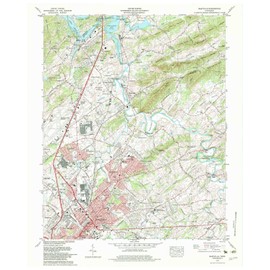 YellowMaps Maryville TN topo map, 1:24000 Scale, 7.5 X 7.5 Minute, Historical, 1979, Updated 1979, 27.5 x 22 in - Polypropylene