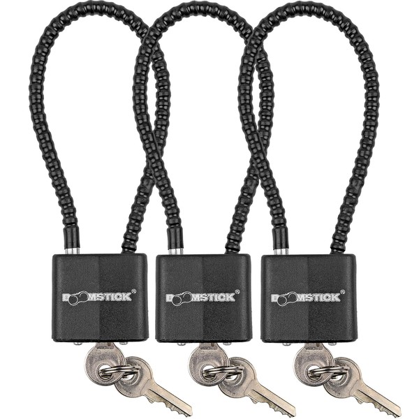 Cable Gun Lock - Keyed Alike - 9" Cable Length 3 Pack