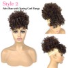 Allyreetress Afro Puff Drawstring Ponytail Extensions with 2 Bangs Pineapple