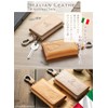 Snoopy Italian Leather Key Case, Genuine Leather, 5 Tiers Card