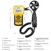 AOPUTTRIVER AP-846A CFM Anemometer Air Flow Meter with HVAC Manometer
